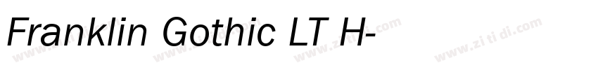 Franklin Gothic LT H字体转换